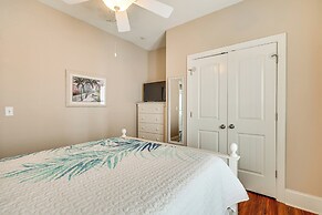 Steps to Beach: Gem w/ Views & Dock in Oak Island