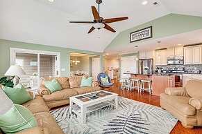 Steps to Beach: Gem w/ Views & Dock in Oak Island