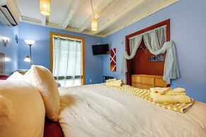 Deck, Mountain Views: Colorful Retreat in Vernon!