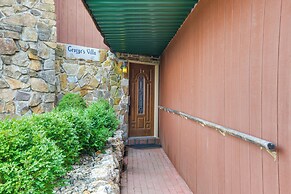 Deck, Mountain Views: Colorful Retreat in Vernon!
