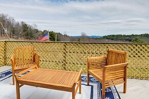 Deck, Mountain Views: Colorful Retreat in Vernon!
