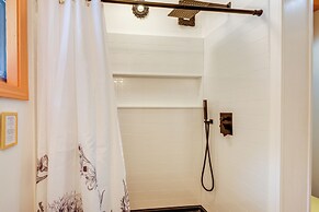 Deck, Mountain Views: Colorful Retreat in Vernon!