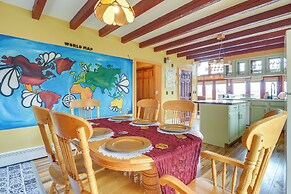 Deck, Mountain Views: Colorful Retreat in Vernon!