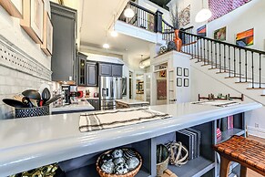Steps to Historic Riverfront: Chic Dtwn Condo!