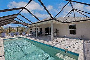Poolside Sunset in South Gulf Cove 4 Bedroom Home
