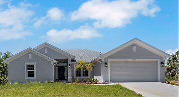 Poolside Sunset in South Gulf Cove 4 Bedroom Home