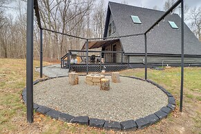 Hot Tub & Fire Pits: Albrightsville A-frame Cabin