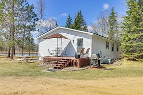 Tenstrike Lake House on 60 Acres: Hike & Fish!