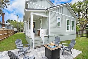 Steps to Ice Plant Downtown Fire Pit Parking