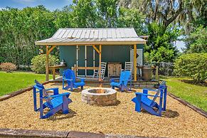 Lakeside Water View Kayak BBQ Grill Fire Pit