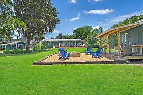 Lakeside Water View Kayak BBQ Grill Fire Pit