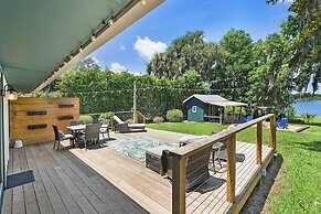 Lakeside Water View Kayak BBQ Grill Fire Pit