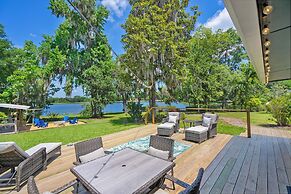 Lakeside Water View Kayak BBQ Grill Fire Pit