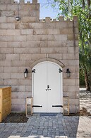 Stay in A Castle In St Augustine Hot Tub Fireplace