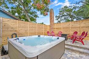 Stay in A Castle In St Augustine Hot Tub Fireplace