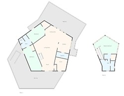 The Blue Pentagon 3 Bedroom Home