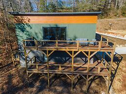 Modern Forest Retreat Sauna Fireplace Views