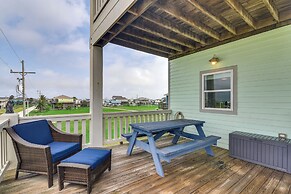 Walk to Coast: Crystal Beach Gem w/ Deck & Views