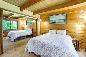 Hot Tub, 1 Mi to Beach: 12-acre Fort Bragg Cabin!