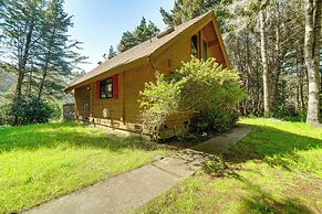 Hot Tub, 1 Mi to Beach: 12-acre Fort Bragg Cabin!