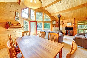 Hot Tub, 1 Mi to Beach: 12-acre Fort Bragg Cabin!