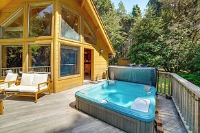 Hot Tub, 1 Mi to Beach: 12-acre Fort Bragg Cabin!