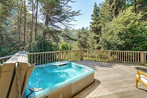 Hot Tub, 1 Mi to Beach: 12-acre Fort Bragg Cabin!