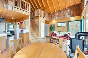 1 Mi to South Twin Lake: Cabin w/ Deck in Trego!