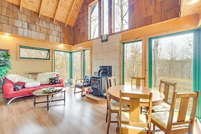 1 Mi to South Twin Lake: Cabin w/ Deck in Trego!