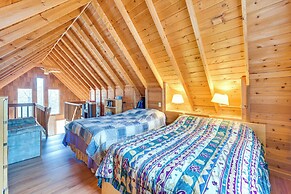 1 Mi to South Twin Lake: Cabin w/ Deck in Trego!
