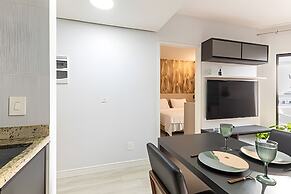 Flat beira-mar com piscina na cobertura