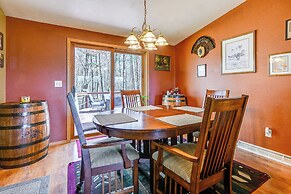 Furnished Deck w/ Forested Views: Manawa Home!