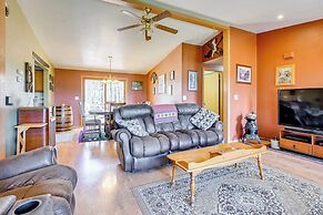 Furnished Deck w/ Forested Views: Manawa Home!