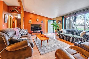 Furnished Deck w/ Forested Views: Manawa Home!