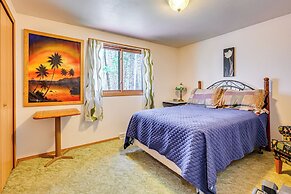 Furnished Deck w/ Forested Views: Manawa Home!