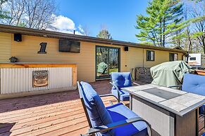 Furnished Deck w/ Forested Views: Manawa Home!