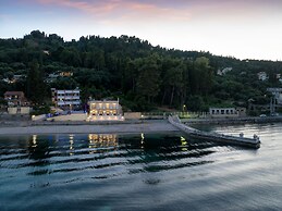 Beachfront Achillion Bay Villa in Corfu