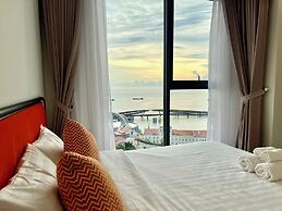 Nice Seaview-Kiss bridge-Firework-Sunset