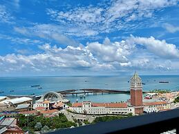 Nice Seaview-Kiss bridge-Firework-Sunset