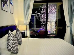 Nice Seaview-Kiss bridge-Firework-Sunset