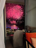 Nice Seaview-Kiss bridge-Firework-Sunset