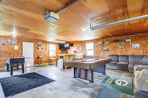 Walk to Beach: Home w/ Game Room & Yard in Algoma!