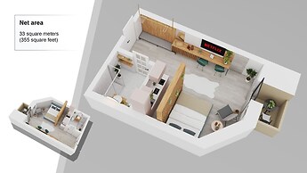 Aiastay Bucharest River Apartments