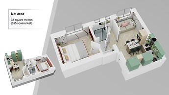 Aiastay Bucharest River Apartments