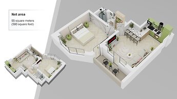 Aiastay Bucharest River Apartments