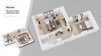 Aiastay Bucharest River Apartments