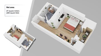 Aiastay Bucharest River Apartments