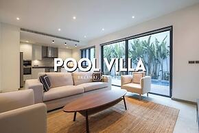 Monochrome designer pool Villa