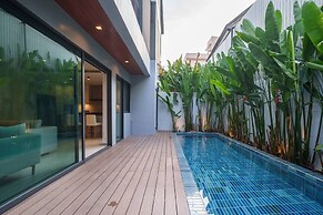 Monochrome designer pool Villa