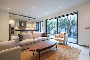 Monochrome designer pool Villa